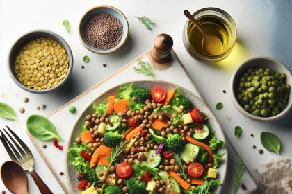 Lentil and Vegetable Salad: A Nutritious Burst of Freshness