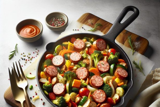 Sizzle Up Dinner: Turkey Sausage & Veggie Skillet Magic