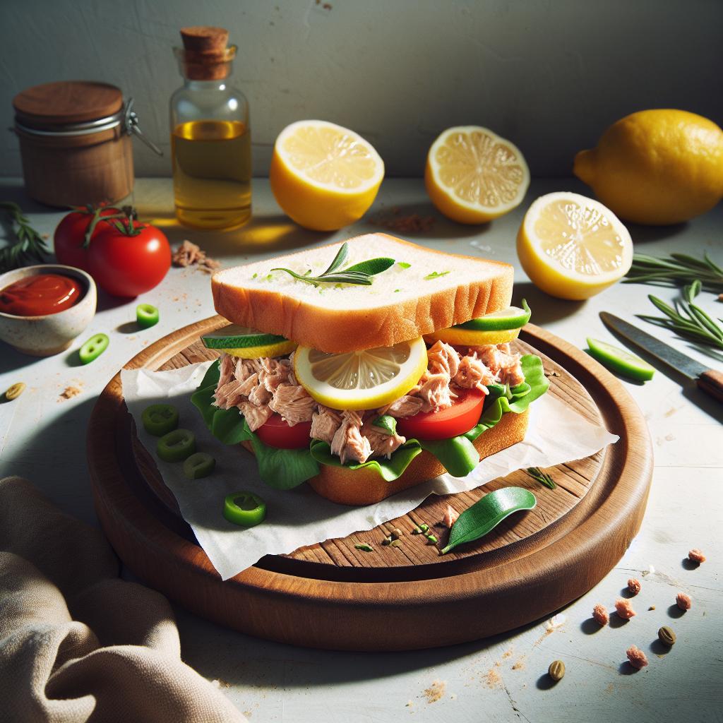 Zesty Tuna and Lemon Sandwich: A Refreshing Flavor Twist